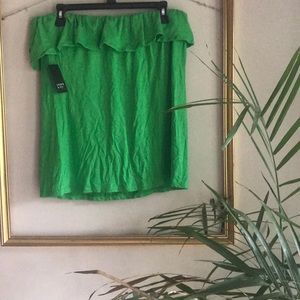 Kelly Green tube top- new with tags!